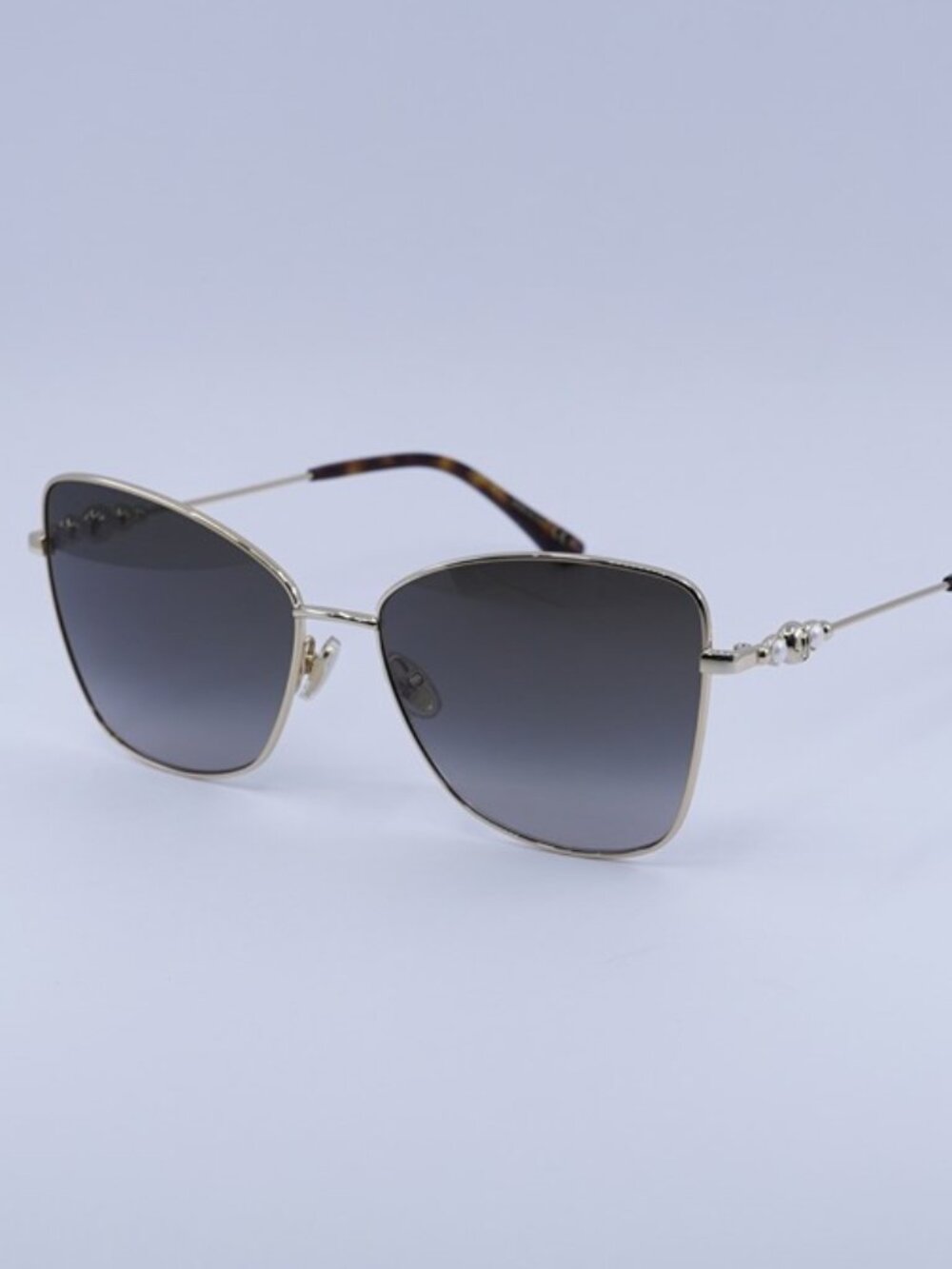Jimmy Choo TESO/S 0000 HA Sunglasses Gold Butterfly Frame, Brown Lenses